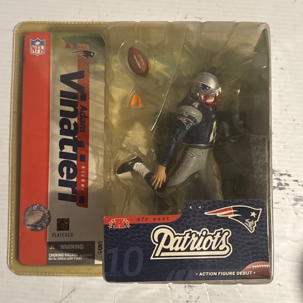 ADAM VINATIERI New England‎ Patriots - 2004 Mcfarlane Series 10 DEBUT Figure